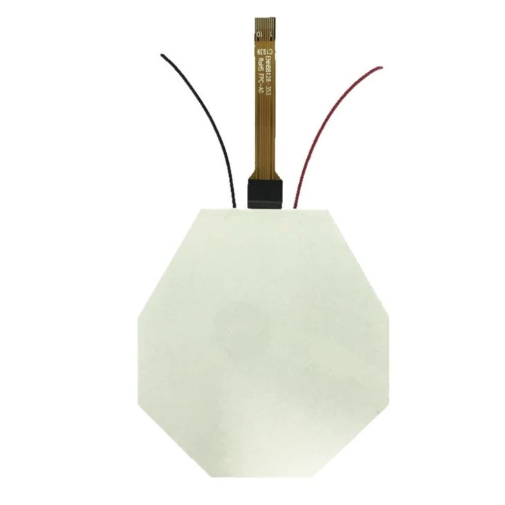 Round Black Segment LCD Display With Backlight