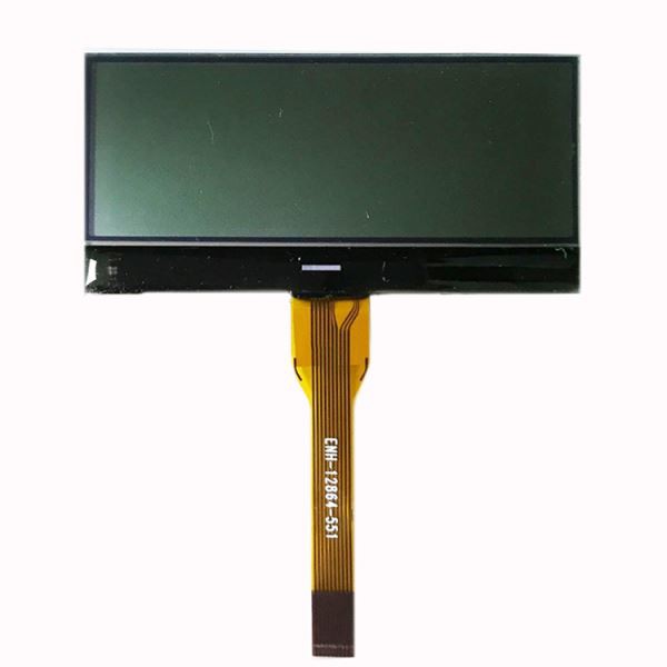 Ekspozisyon LCD monokrom 128x64 Avèk ekleraj blan